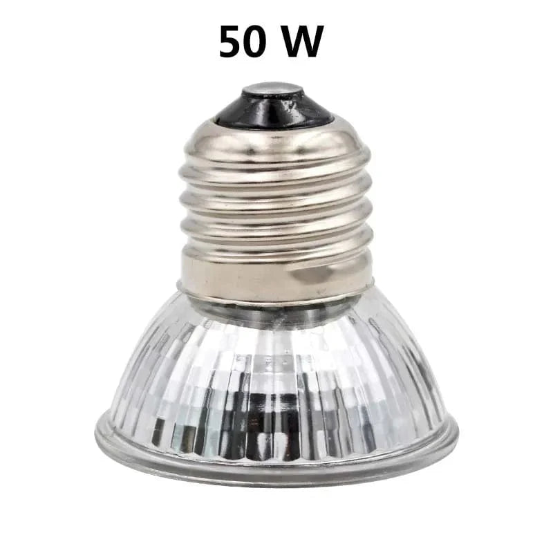 Reptil Lampe 25/50/75W UVA+UVB 3.0 Kjæledyr Varme Lampe Pære Skilpadde Basking UV Lys Pærer Amfibier Reptiler Temperaturkontroller | Skanto