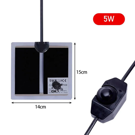 Norvo | 5-35W Terrarium Reptilvarme matte Klatre Kjæledyr Varmeputer Justerbar Temperaturregulator Matter Reptiltilbehør EU