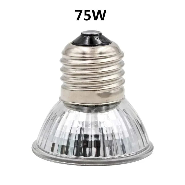 Reptil Lampe 25/50/75W UVA+UVB 3.0 Kjæledyr Varme Lampe Pære Skilpadde Basking UV Lys Pærer Amfibier Reptiler Temperaturkontroller | Skanto