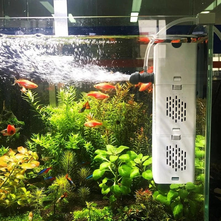 Akvariefilterpumpe Fisketank Nedsenkbar Stille Luft Oksygenerer Intern Vannpumpe Akvarie Luftpumpe Bølge Maker 220v | Skanto