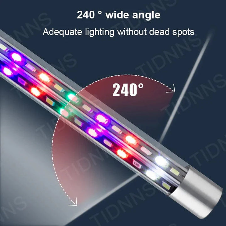 Akvarielampe LED Bred Vinkel Vanntett Fishtank Lampe Nedsenkbar Lysstyrke RGB Akvariedekor Lys Plante Vekst Lampe 22-57 | Skanto