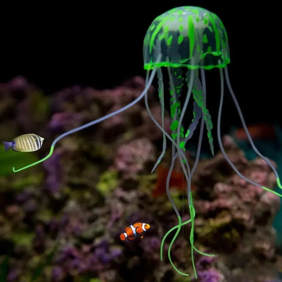 Kunstig Manet Fluorescent Transparent Flytende Simulert Manet Landskapsfiskebakgrunn Fisk Husdyr Dekorasjoner Utstyr | Skanto