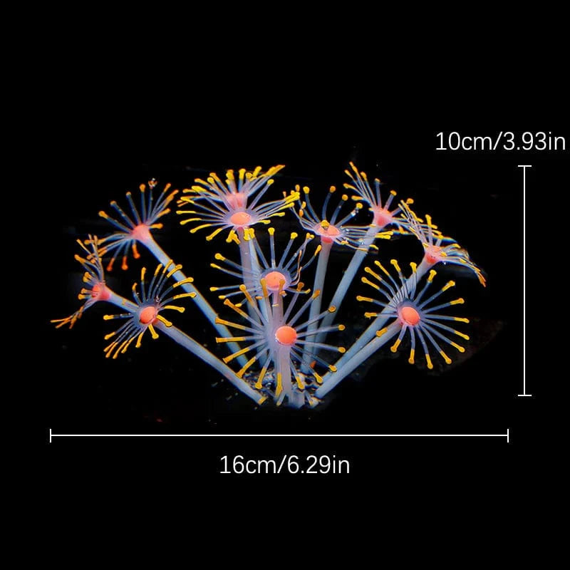 Fluorescerende akvarium dekor fisketank landskapskorall simulering korall ornament små undervanns verden landskap dekor | Skanto