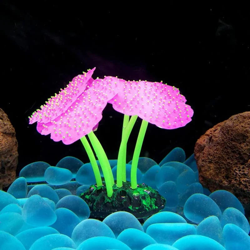 Fluorescerende akvarium dekor fisketank landskapskorall simulering korall ornament små undervanns verden landskap dekor | Skanto
