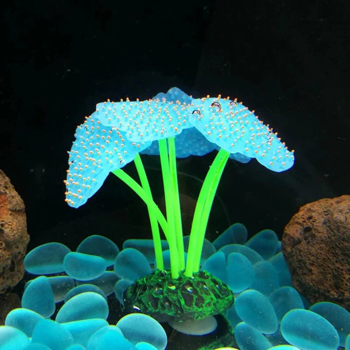 Fluorescerende akvarium dekor fisketank landskapskorall simulering korall ornament små undervanns verden landskap dekor | Skanto