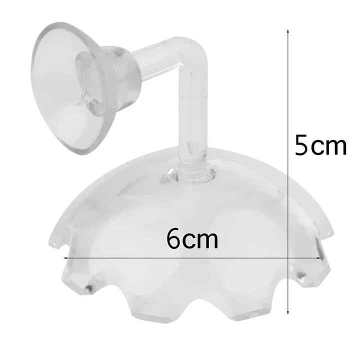 Reke Fôring Skål Reke Fôr Skål Akvarium Fiskeballon Reke Mat Skål Fôring Klar Glass Fôring Tube Skål Suge Tilbehør | Skanto