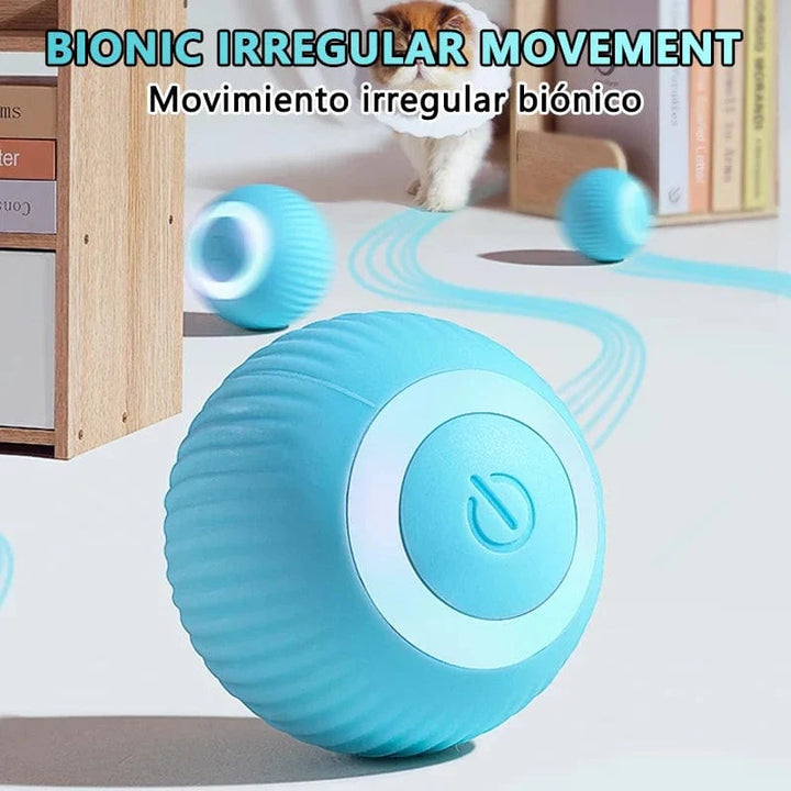 Kat Interaktiv Ball Smart Katleker Elektronisk Interaktiv Kattlek Innendørs Automatisk Rullende Magisk Ball Kattespill Tilbehør | Skanto