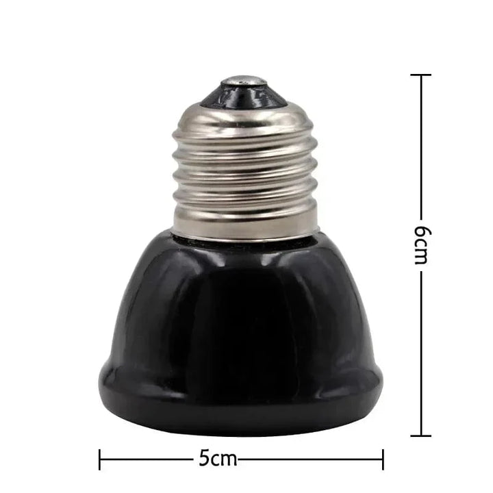 Keramisk Emitter Varme Lys Mini Svart Kjede Oppvarming lampe Infrarød Pære 25/50/75/100W Inkubator Kyllinger Reptil Lampe | Skanto