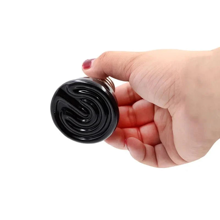 Keramisk Emitter Varme Lys Mini Svart Kjede Oppvarming lampe Infrarød Pære 25/50/75/100W Inkubator Kyllinger Reptil Lampe | Skanto