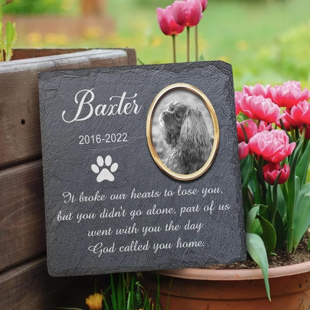 Norvo | Tilpassede kjæledyrgravsteiner Personlige kjæledyrminnesteiner Katt og Hund Souvenir Kjæledyrtap Gravstein Legg til bilde og tekst Dropshipping