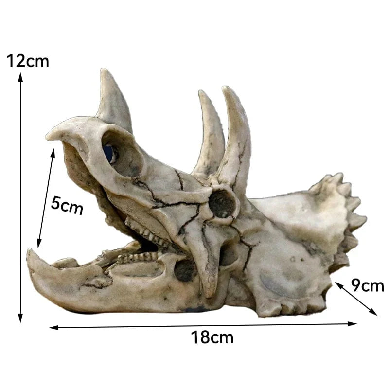 Dyr Hodeskalle Fiskebowle Fossil Dinosaur Smykker Akvarium Neshorn Bein Dekorasjon Fiskeskål Krokodille Manet Karpe Skilpadde | Skanto