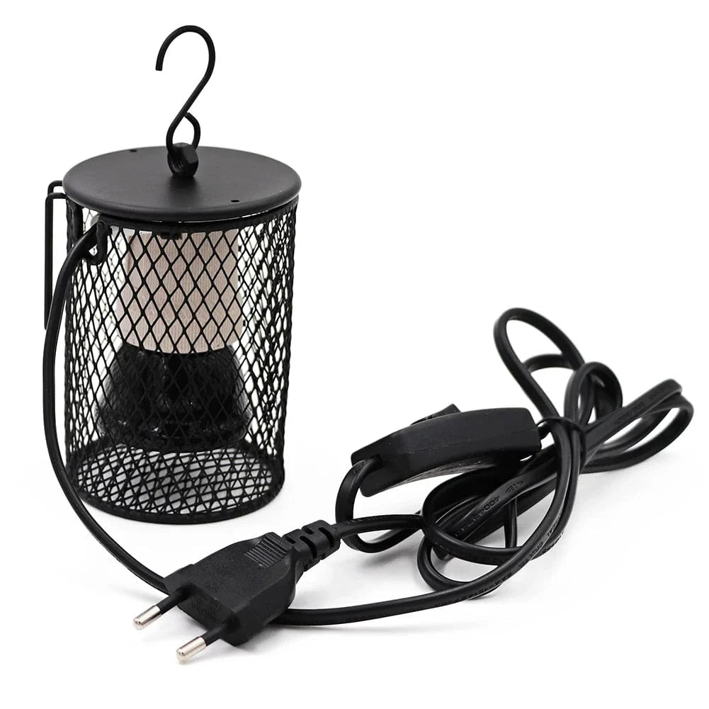 E27 Pet Heating Lamp for Turtle Snake Lizard Infrared Ceramic Emitter Heat Light 50W/75W/100W Reptile Lamp Reptile Light EU Plug | Skanto