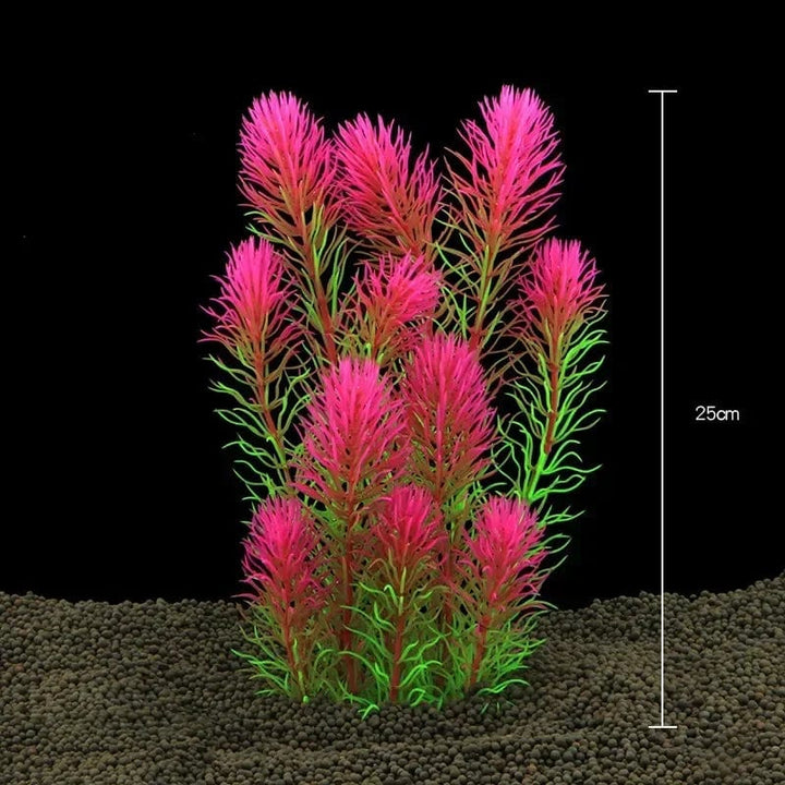 Fiskebowl Vannplante Dekorasjon Akvarium Dekor Aquatiske Planter Under Vann Plast Künstig Gress Tilbehør Husdyrforsyninger Hjem | Skanto