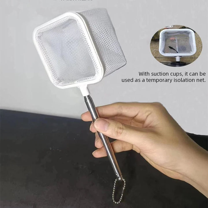 Fishing Landing Net Rustfritt Korrosjonsbestandig Rustfritt Stål Fiskegarn For Fanging Fisk Reker Tank Akvarie Tilbehør | Skanto