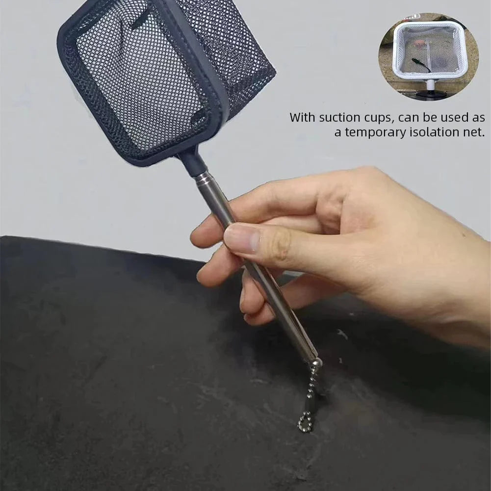 Fishing Landing Net Rustfritt Korrosjonsbestandig Rustfritt Stål Fiskegarn For Fanging Fisk Reker Tank Akvarie Tilbehør | Skanto