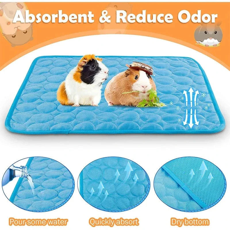 Guinea Pig Bur Mats Sommer Liten Dyr Kjølematte Pustende Hamster Tiss Pad for Kaninbur Chinchilla Pigger Kæledyr Artikel | Skanto