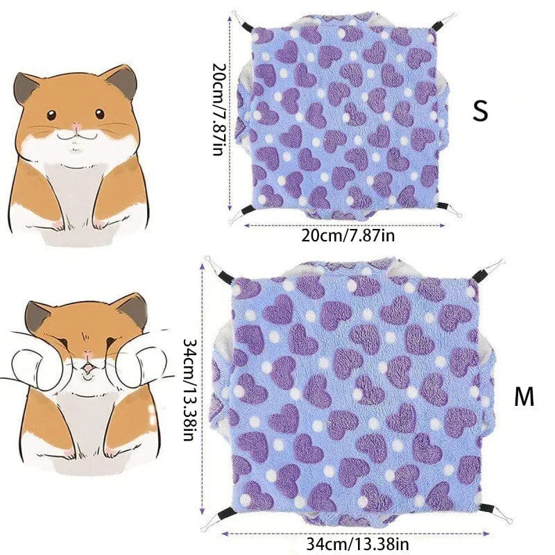 Hamster Hengekøye Lite Kjæledyr Hengebed Dobbelt Varm Tykk Honeybug Flyvende Ekorre Marsvin Hengekøye Kjæledyr Bur Tilbehør | Skanto