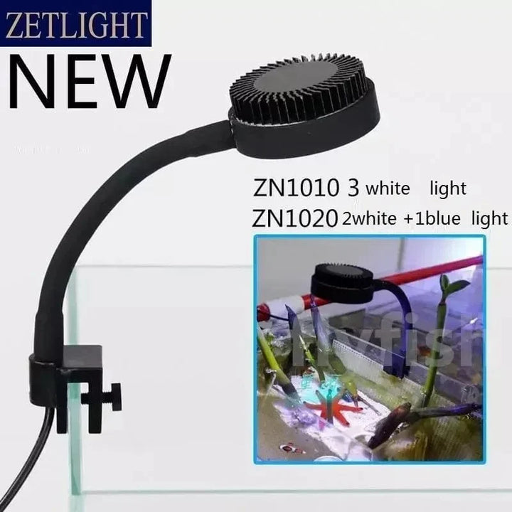 Zetlight LED lampe M1 LED Full Spectrum Nano Liten Akvarium Fiskebeholdning Sjøvann Saltvann Marine Koralrev LED og plante Lys | Skanto