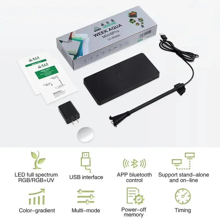 UKE AQUA USB akvarielampe Plant Grow Full spektrum LED Økologi Mikrolandskap lys Nano akvarielampe | Skanto