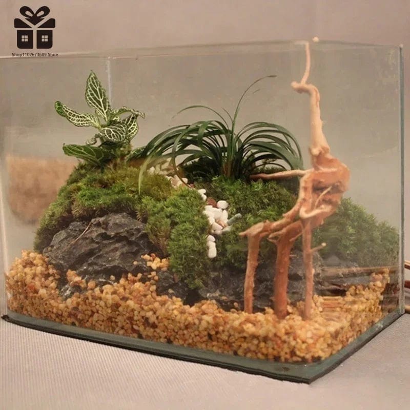 Norvo | Naturlig trestamme drivved akvarium fisk tank reptil sylinder røtter plante tre dekorasjon ornament tilbehør akvarium planter