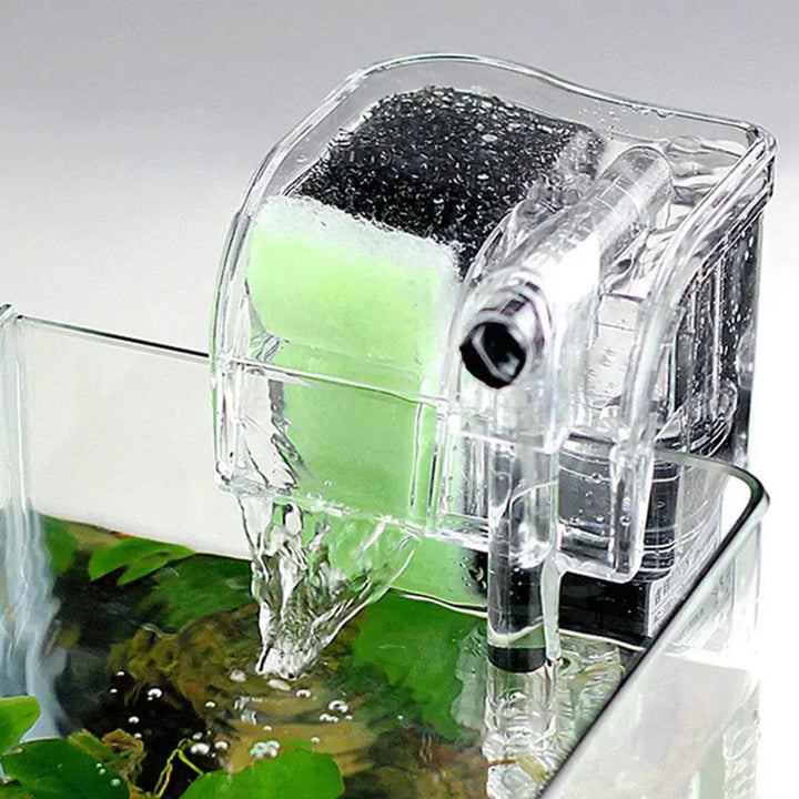 Performance Hang-On The Back Power Filter for Desktop and Betta Aquarier Submersibel pumpe oksygentilførsel | Skanto
