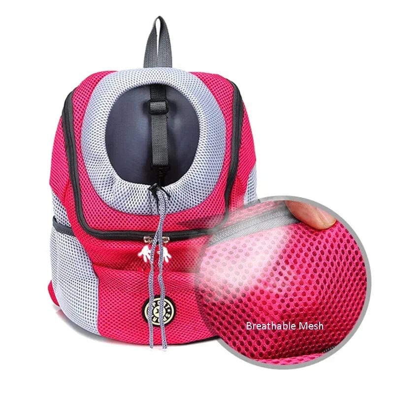Pet Dog Travel Backpack Portable Outdoor Breathable Mesh Cat Puppy Double Shoulder Carrier Bag for Small Large Dogs Pet Supplies | Skanto