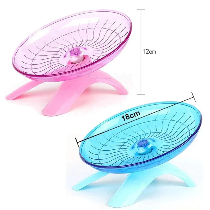 Pet Hamster Løpehjul Stille Flygende Tallerken Stålaksling Løpedisk Leker Bur Lite Dyr Hamster Tilbehør | Skanto