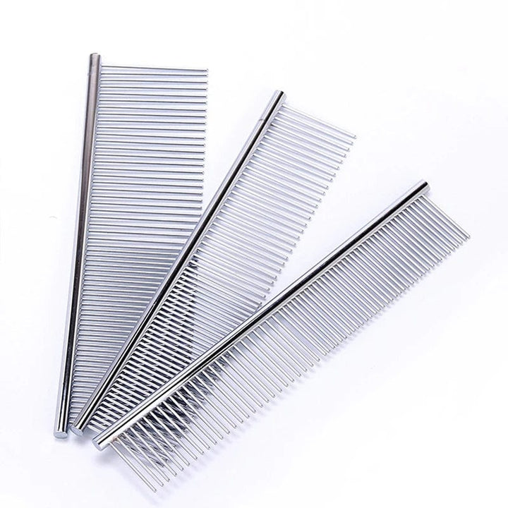 Pet Dematting Comb Rustfritt Stål Pet Grooming Kam for Hunder og Katter Fjerner Skånsomt Løs Underull Flått Kam Pretty&Better | Skanto
