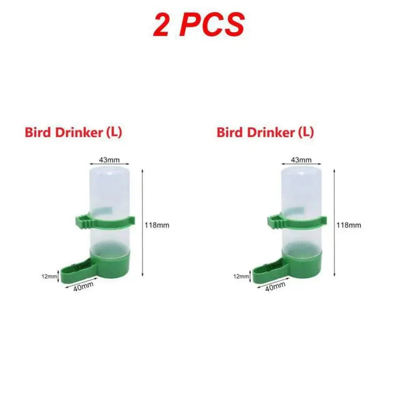 1/2/4PCS Vanningsautomat for Fugl Plast Mat Vann Feeding Automat Drinker Papegøye Kjæledyr Papegøye Drikke Kopp Skåler Kjæledyr Fugl Utstyr | Skanto