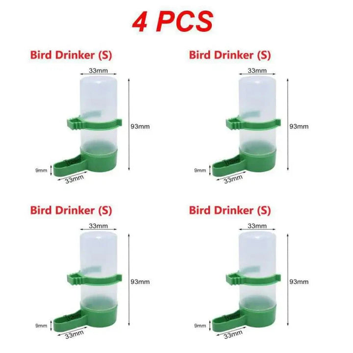 1/2/4PCS Vanningsautomat for Fugl Plast Mat Vann Feeding Automat Drinker Papegøye Kjæledyr Papegøye Drikke Kopp Skåler Kjæledyr Fugl Utstyr | Skanto