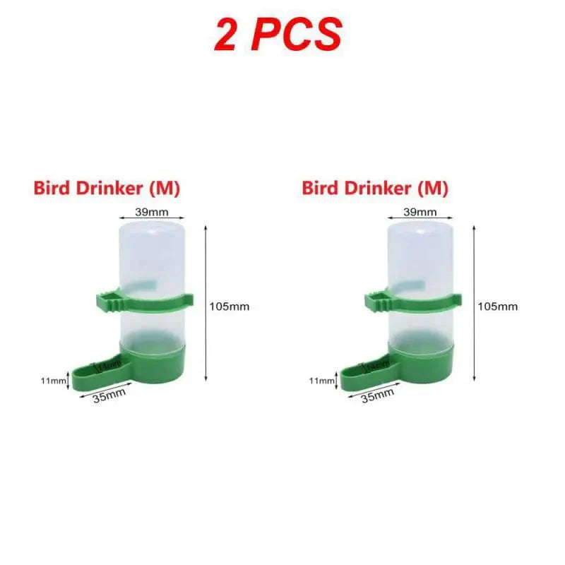 1/2/4PCS Vanningsautomat for Fugl Plast Mat Vann Feeding Automat Drinker Papegøye Kjæledyr Papegøye Drikke Kopp Skåler Kjæledyr Fugl Utstyr | Skanto