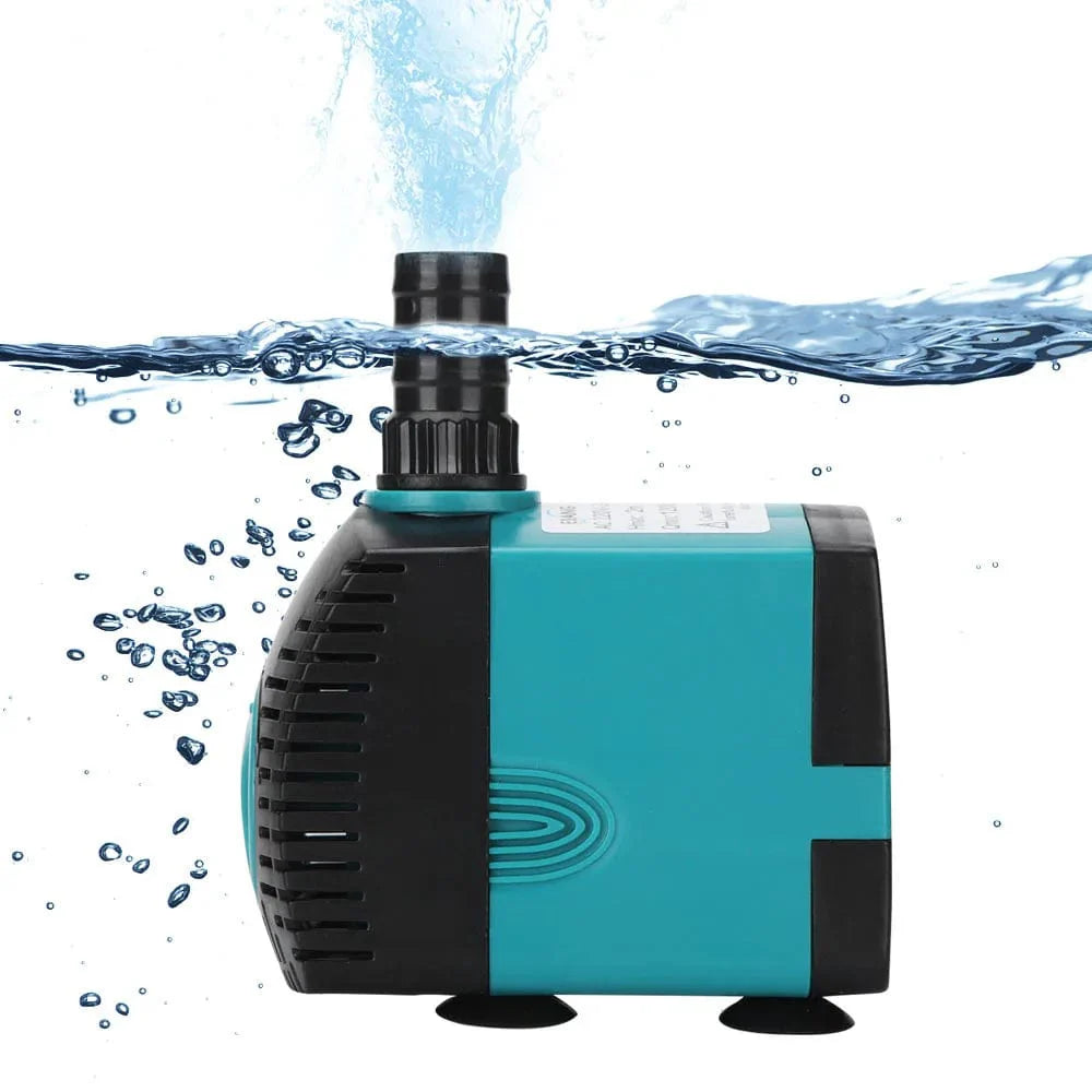 Ultra-Stille 3-60W Nedsenkbar Vannfontene Pumpe Filter Fiskedam Akvarium Vannpumpe Tankfontene EU US 220V-240V | Skanto