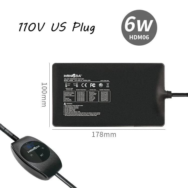 Terrarium Reptiler øgle Varmepute Klatre Kjæledyr Oppvarming Varmeputer Intelligent Justerbar Temperaturregulator Matter 110v/220v | Skanto