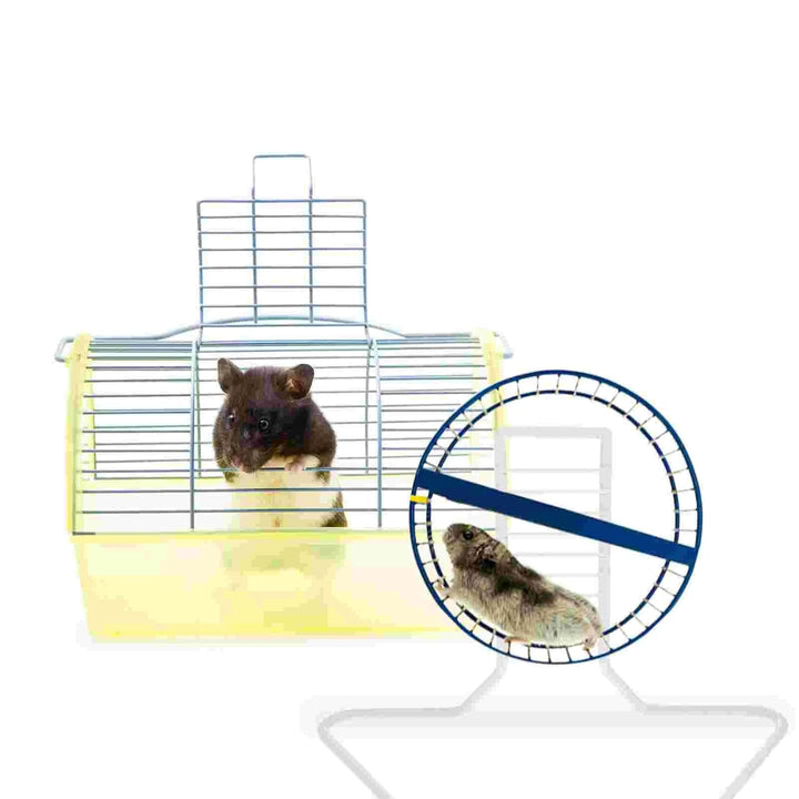 Metallbraketter Løpehjul Støtte Hamster Syrisk Trening Hvit Jern Liten Kjæledyr Stativ | Skanto