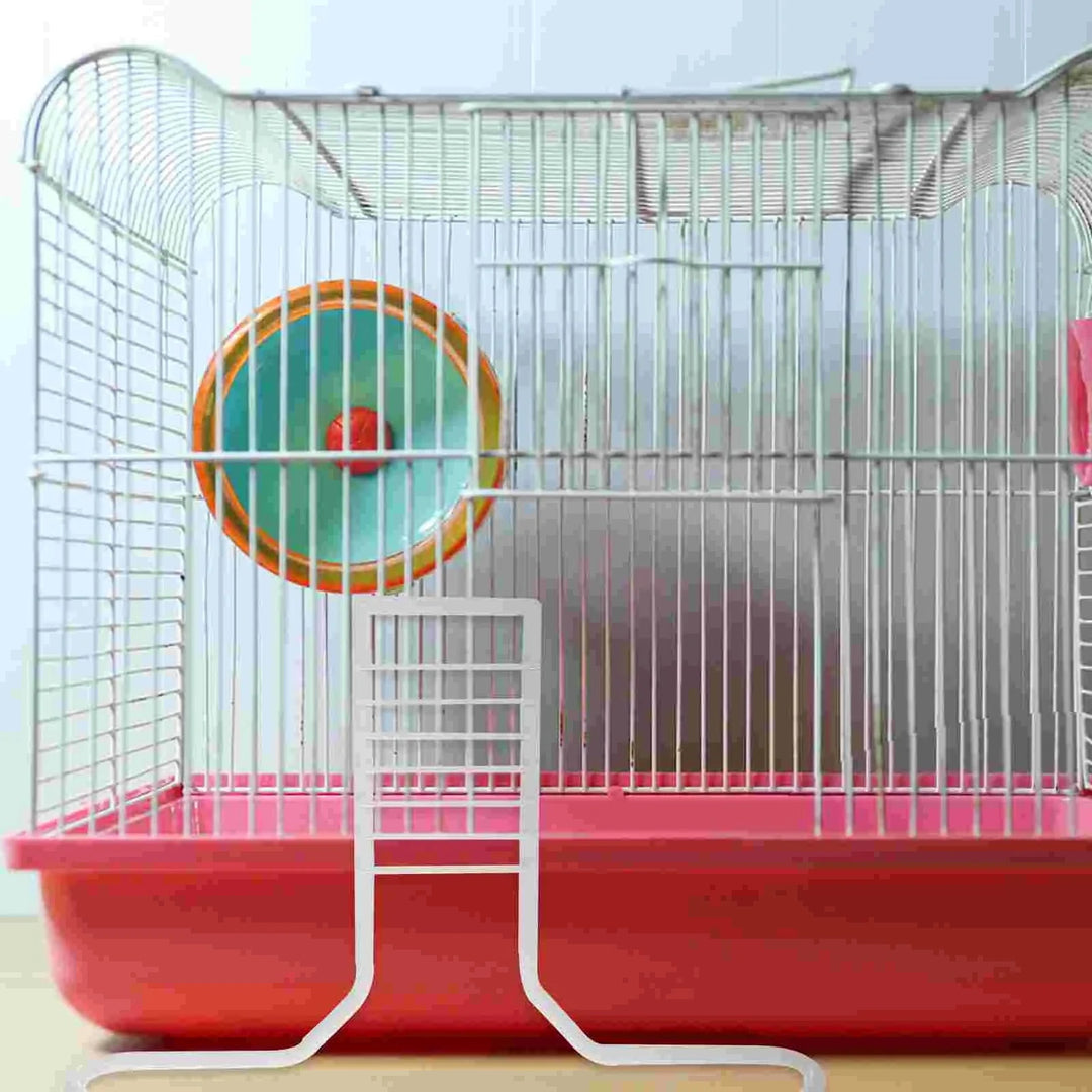 Metallbraketter Løpehjul Støtte Hamster Syrisk Trening Hvit Jern Liten Kjæledyr Stativ | Skanto