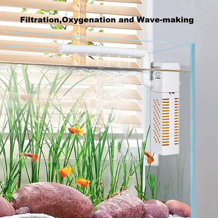 Undervannsakvarium Intern Filter Med Innebygd Sirkulerende Pumpe Fiskebowle Filtre Stille USB Filter For Fiskebowle | Skanto