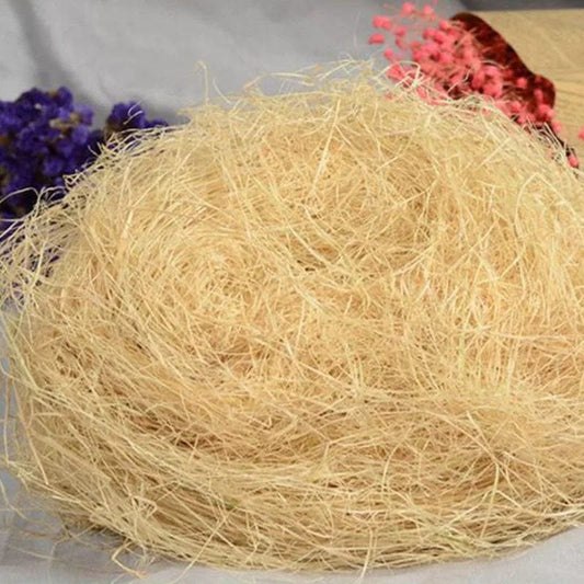 Norvo | 1 Pakke 30g Jute Reirmateriale Rede / Fiber Volierer Fugl Kanarifugl Finker Rede Fyllt Gress Fugleburt Tilbehør Dekorasjon