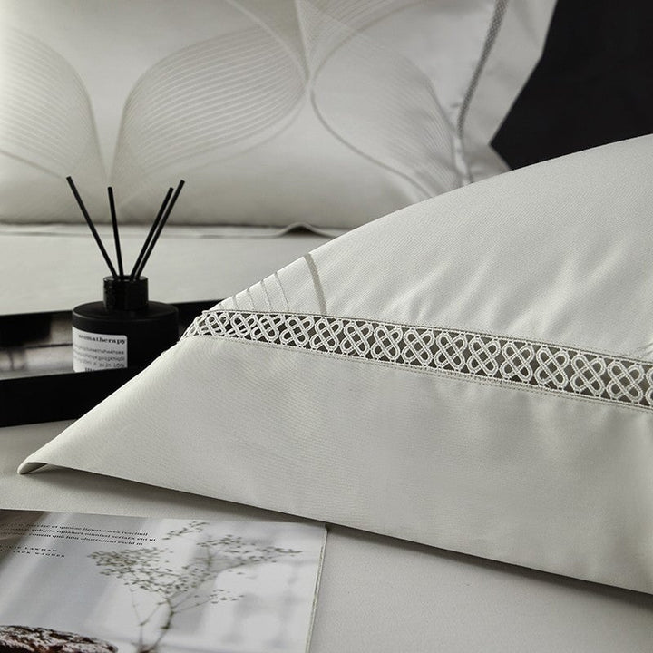 Platinum Luxury Duvet Cover Set – 1000 TC Cotton med Silke Satin Finish | Skanto
