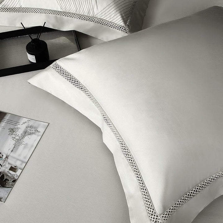 Platinum Luxury Duvet Cover Set – 1000 TC Cotton med Silke Satin Finish | Skanto