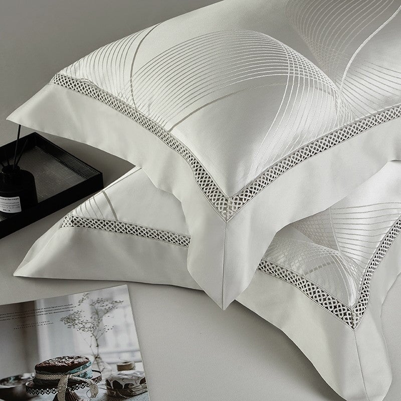Platinum Luxury Duvet Cover Set – 1000 TC Cotton med Silke Satin Finish | Skanto