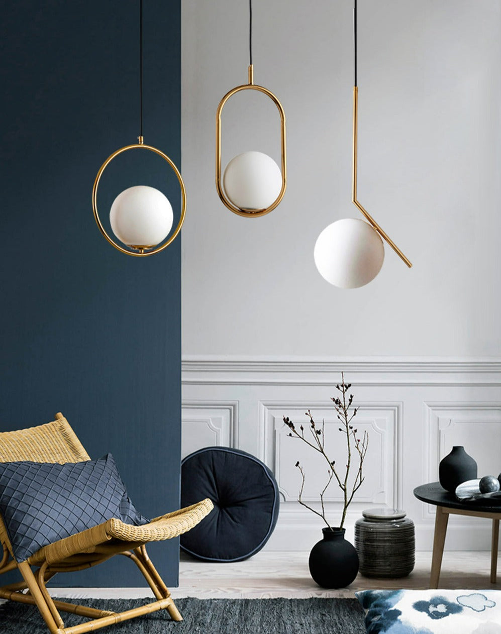 Moderne nordisk glass pendellamper