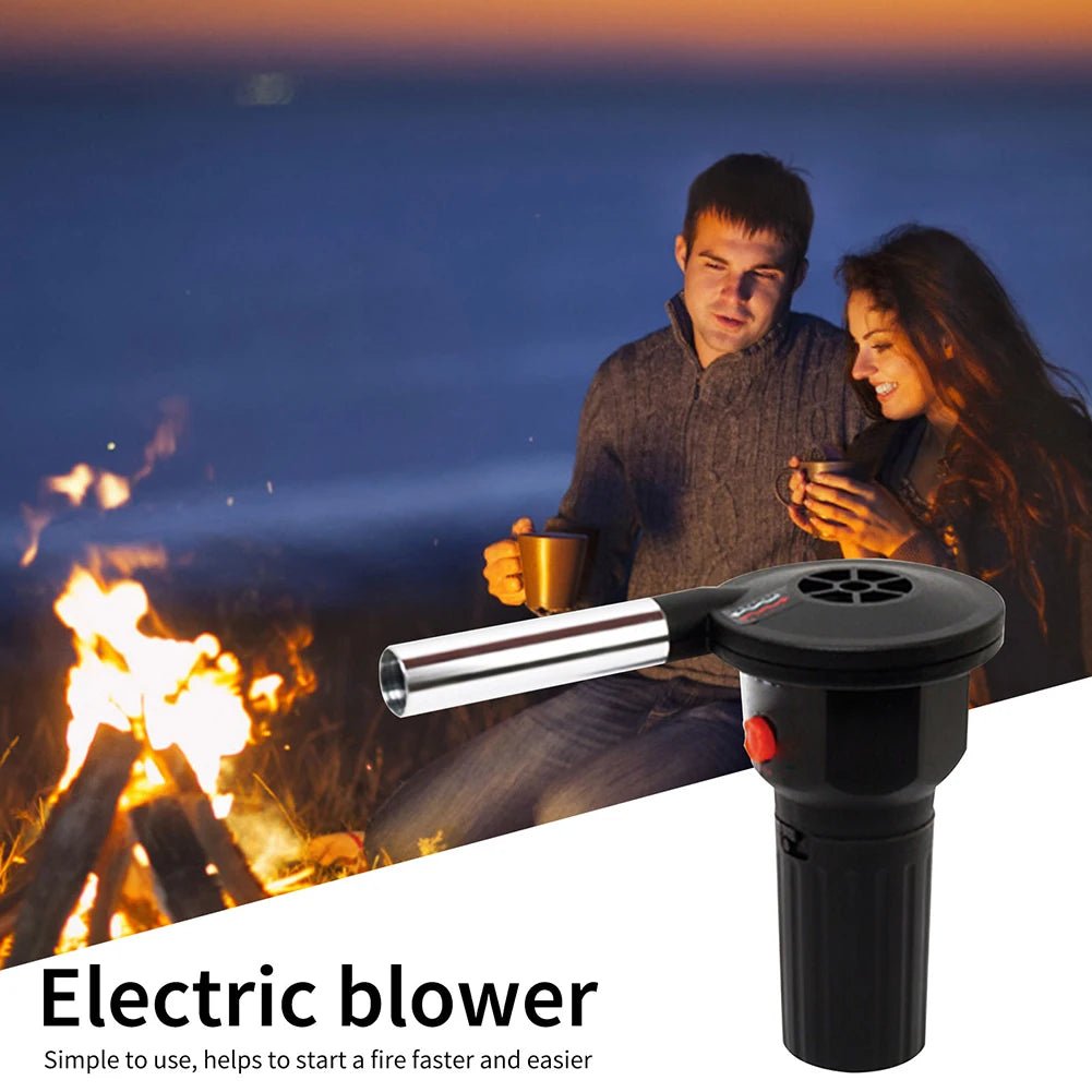 Skanto | Bærbar BBQ Fire Blowers – Aluminium Håndblåser for Grilling, Camping & Piknikker