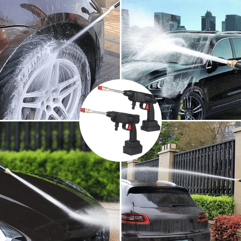 Norvo | CLEANBURST – Bærbar Elektrisk Høytrykkspyler med Skumflaske & Dobbelt Dyse