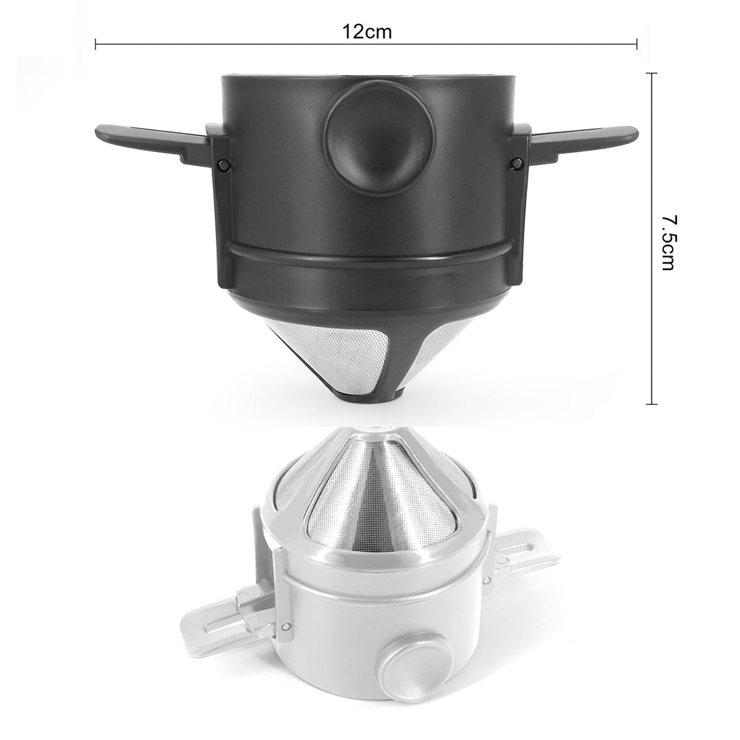 Bærbar sammenleggbar kaffefilter i rustfritt stål gjenbrukbar kaffetrakter | Skanto