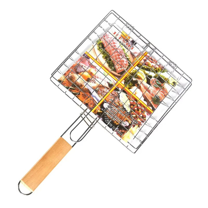 Bærbar Sammenleggbar BBQ Grillkurv Med Håndtak Koke Tilbehør Utendørs | Skanto