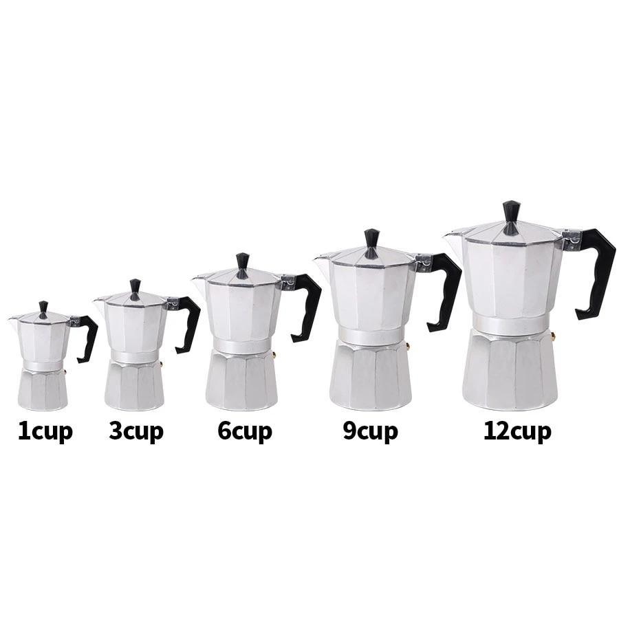 Bærbar hjem Moka Gryte Aluminium med Pulver Perkolator | Skanto