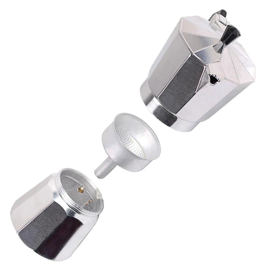 Bærbar hjemme Moka gryte aluminium med pulver perkolator | Skanto