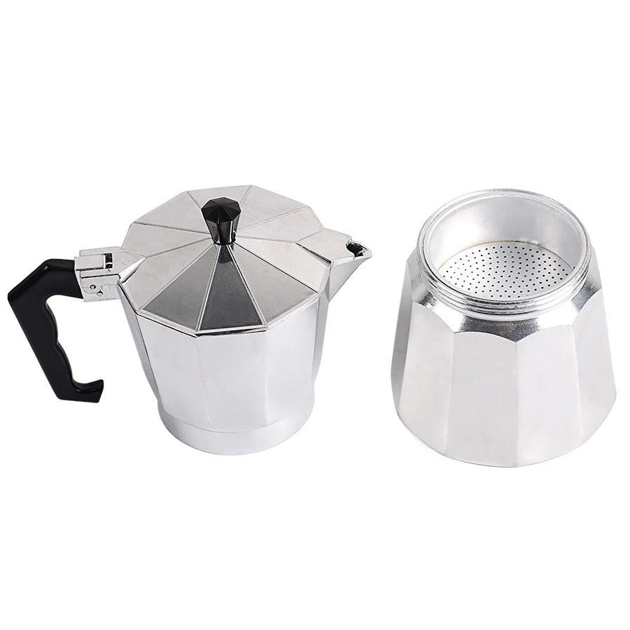 Bærbar hjem Moka Gryte Aluminium med Pulver Perkolator | Skanto