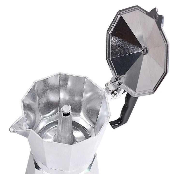 Bærbar hjem Moka Gryte Aluminium med Pulver Perkolator | Skanto