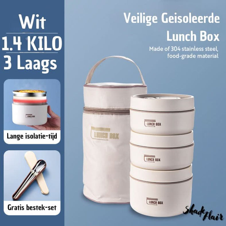 Frendorf | Bærbar Isolert Måltidsbeholder Sett - LunchMate
